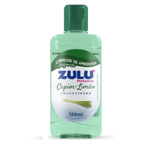 ZULU PERFUMES LIMPADOR CONCENTRADO CAPIM LIMAO 120ML