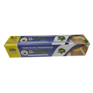 FILME PVC P/ALIM G-UTIL 38CMX300M CX C/TRILHO CORTANTE – GUARUFILME