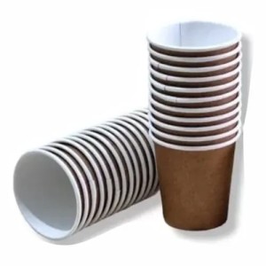 COPO DE PAPEL BRANCO / KRAFT DESCARTÁVEL 60ML PC. C/50UN RZK BIOPACK