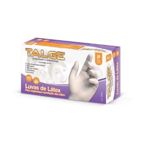 LUVA LATEX SEM PO TAM. P CX C/100UN - TALGE